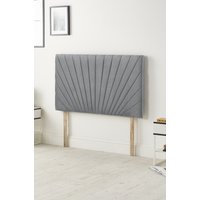 Somnior Platinum Plush Velvet 32" Upholstered Divan Bed Headboard in Dark Grey | Size: King