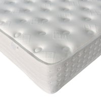 Somnior Pocket Core Rolled Mattress Memory Foam & Reflex Foam - In a Box in White | Size: Small Double