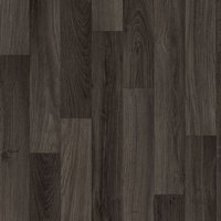 Vinyl Flooring UK Dark Brown Wood Effect Cushion Backed Vinyl Flooring Sheet in Black | Size: 4000mm x 7000mm