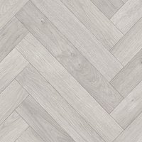 Vinyl Flooring UK Light Grey Wood Effect 2.8mm Vinyl Flooring Sheet in White | Size: 4000mm x 2000mm
