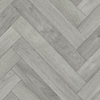 Vinyl Flooring UK Grey Wood Effect 2.0mm Felt Backing Vinyl Flooring Sheet | Size: 3000mm x 5000mm