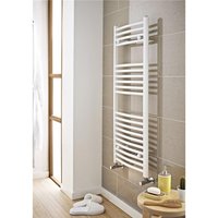 Clifton White Bathroom Towel Rail Vertical 22mm 1600mm (H) x 400mm (W)
