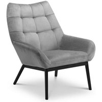 Ashfield Grey Tufted Velvet Chair