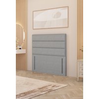 Somnior Chambery 54" Floor Standing Divan Headboard Upholstered Linen Fabric in Light Grey | Size: Small Single