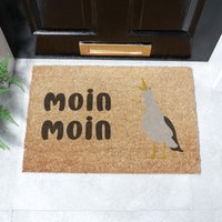 Artsy Mats Moin Moin Seagull Doormat (60 x 40cm) in Brown | Size: 40 cm x 60 cm
