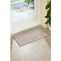 Artsy Mats Mocha Leaf Pattern Indoor Outdoor Doormat (70 x 40cm) in Beige | Size: 40 cm x 70 cm