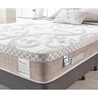 Somnior Hybrid Memory Foam Pocket Spring Mattress Designed For The Ultimate Sleep, Breathable With Back Support in White | Size: Small Double