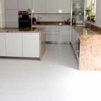 Vinyl Flooring UK White Plain Effect 2.0mm Cushion Backed Vinyl Flooring Sheet in Grey | Size: 2000mm x 5000mm