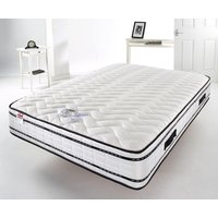 Somnior Snooze 1000 Pocket Sprung With Memory Foam Micro Quilted Mattress in White | Size: Small Double