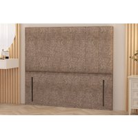 Somnior Austin Tweed Fabric 54" Floor Standing Upholstered Divan Headboard in Brown | Size: Small Single