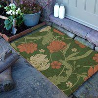 Artsy Mats William Morris Rose Doormat (90 x 60cm) in Brown | Size: 90 cm x 60 cm