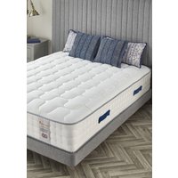 Somnior Medium Firm Hybrid Mattress 29CM | Cooling Wool & Memory Foam in White | Size: Small Double