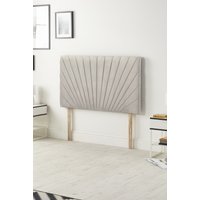 Somnior Platinum Plush Velvet 32" Upholstered Divan Bed Headboard in Silver | Size: King