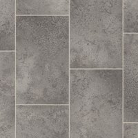Vinyl Flooring UK Grey Stone Tile Effect 2.8mm Non Slip Vinyl Flooring | Size: 3000mm x 1000mm