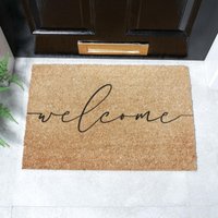 Artsy Mats Welcome Doormat (60 x 40cm) in Brown | Size: 40 cm x 60 cm