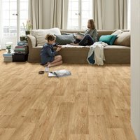 Vinyl Flooring UK Dark Beige Wood Effect 2.3mm Vinyl Flooring Sheet | Size: 2000mm x 7000mm