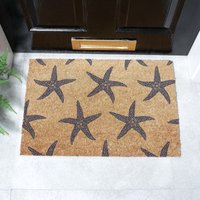 Artsy Mats Starfish Doormat (60 x 40cm) in Brown | Size: 40 cm x 60 cm