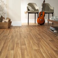Vinyl Flooring UK Brown Wood Effect Non Slip 2.0mm Vinyl Flooring Sheet | Size: 4000mm x 1000mm