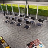 Vinyl Flooring UK Grey Wood Effect 2.8mm Cushion Backed Vinyl Flooring | Size: 4000mm x 4000mm