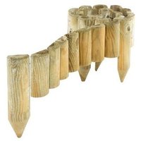 Cheshire Spiked Border Roll (4 Pack, 5.9ft Each) in Light Oak