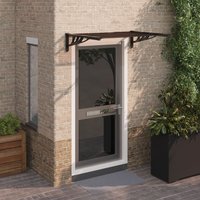 Berkfield Home Door Canopy Black 122x90 cm Polycarbonate
