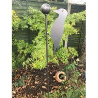 Poppyforge Woodpecker & Ball Plant Pin 5Ft (Pack of 3), Steel, H152.4cm, BM/RtR in Black