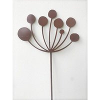 Poppyforge Cow Parsley Stake 5Ft (Pack of 3) - Steel - W20.3 x H151.1 cm - BM/RtR in Brown