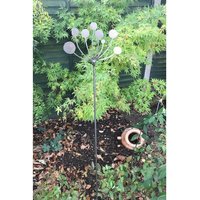 Poppyforge Cow Parsley Stake 4Ft (Pack of 3) - Steel - W20.3 x H144.8 cm - BM/RtR in Black