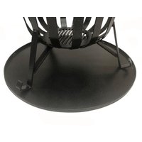Poppyforge Brazier Ash Pan - Steel - L50.8 x W50.8 x H0.8 cm - Black