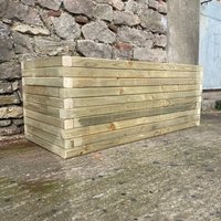 Buttercup Farm Norfolk Planter - Wood - L150 x W40 x H40 cm in Brown