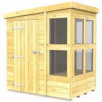 6ft x 4ft Pent Potting Shed Wood L118 x W185 x H201 cm