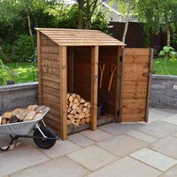 Rutland County Garden Furniture Ltd Cottesmore 6ft Tool Store - L80 x W150 x H181 cm - Rustic Brown