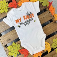 First Halloween Scary Font Vest m