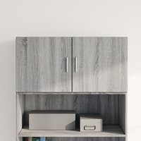 Berkfield Home Wall Cabinet Grey Sonoma 80x42.5x40 cm Engineered Wood