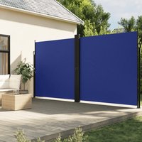 Berkfield Home Retractable Side Awning Blue 200x1200 cm