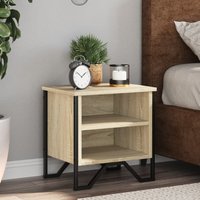 Berkfield Home Bedside Cabinet Sonoma Oak 2 pcs 40x30x40 cm Engineered Wood in Brown | Size: 40 x 30 x 40 cm