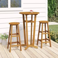 Berkfield Home Garden Bar Table Ø60x105 cm Solid Wood Acacia in Brown | Size: 60x105 cm