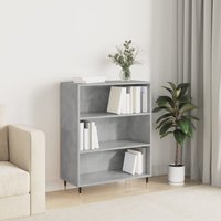 Berkfield Home Bookcase Concrete Grey 69.5x32.5x90 cm Engineered Wood in Brown