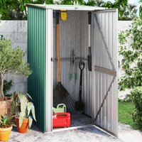 Berkfield Home Garden Shed Green 118.5x97x209.5 cm Galvanised Steel