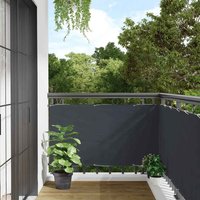 Berkfield Home Balcony Privacy Screen Anthracite 400x120 cm PVC