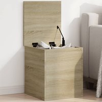 Berkfield Home Storage Box Sonoma Oak 40x42x46 cm Engineered Wood in Brown | Size: 40 x 42 x 46 cm