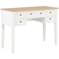 Berkfield Home Writing Desk White 109.5x45x77.5 cm Wood