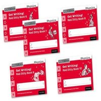 Ruth Miskin Read Write Inc. Phonics: Get Writing Red Ditty Books 6-10 Mixed