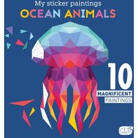 Clorophyl Editions My Sticker Paintings: Ocean Animals Paperback Book