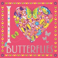 Jessie Eckel I Heart Butterflies Paperback Book