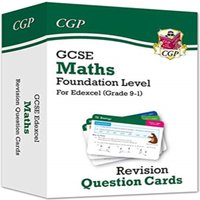 CGP Books GCSE Maths Edexcel Revision Question Cards - Foundation Hardback Book