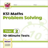 CGP Books KS1 Year 2 Maths 10-Minute Tests: Problem Solving Paperback Book