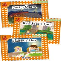 Louise Van-Pottelsberghe Jolly Phonics Orange Level Readers Set 4 Paperback Book