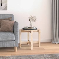 Berkfield Home Coffee Table Ø 52.5x45 cm Solid Wood Pine in Brown