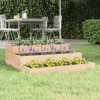 Berkfield Home Planter 78x78x27 cm Solid Wood Pine in Brown | Size: 78 x 78 x 27 cm